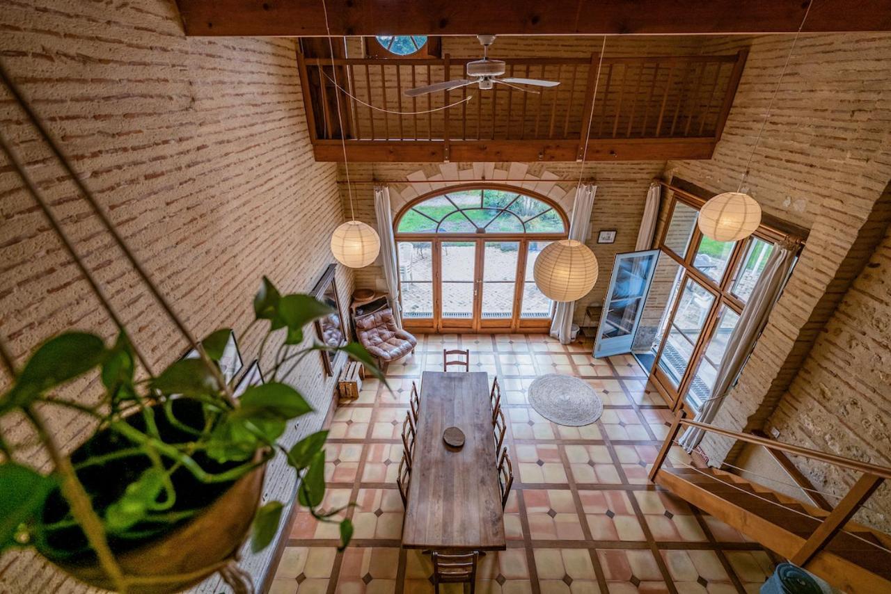 Charmante maison avec piscine Le Mas-dʼAgenais Extérieur photo